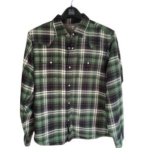 Men’s L fleece lined Uniqlo flannel